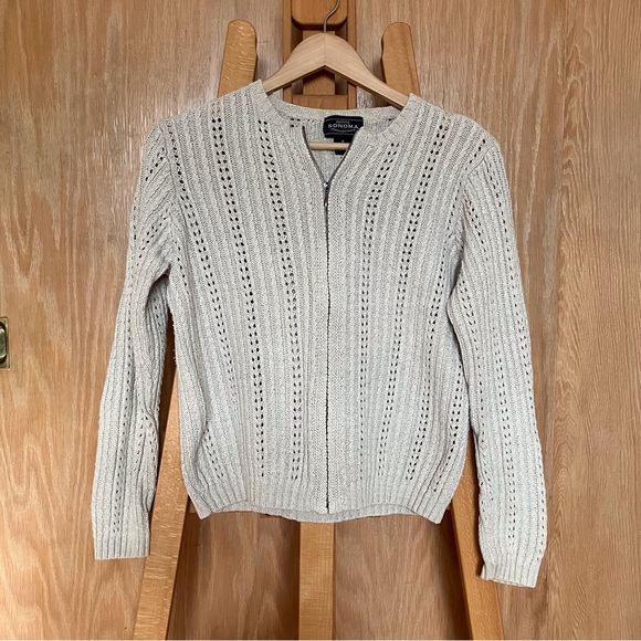 Sonoma Sweaters - Sonoma tan zip up sweater!